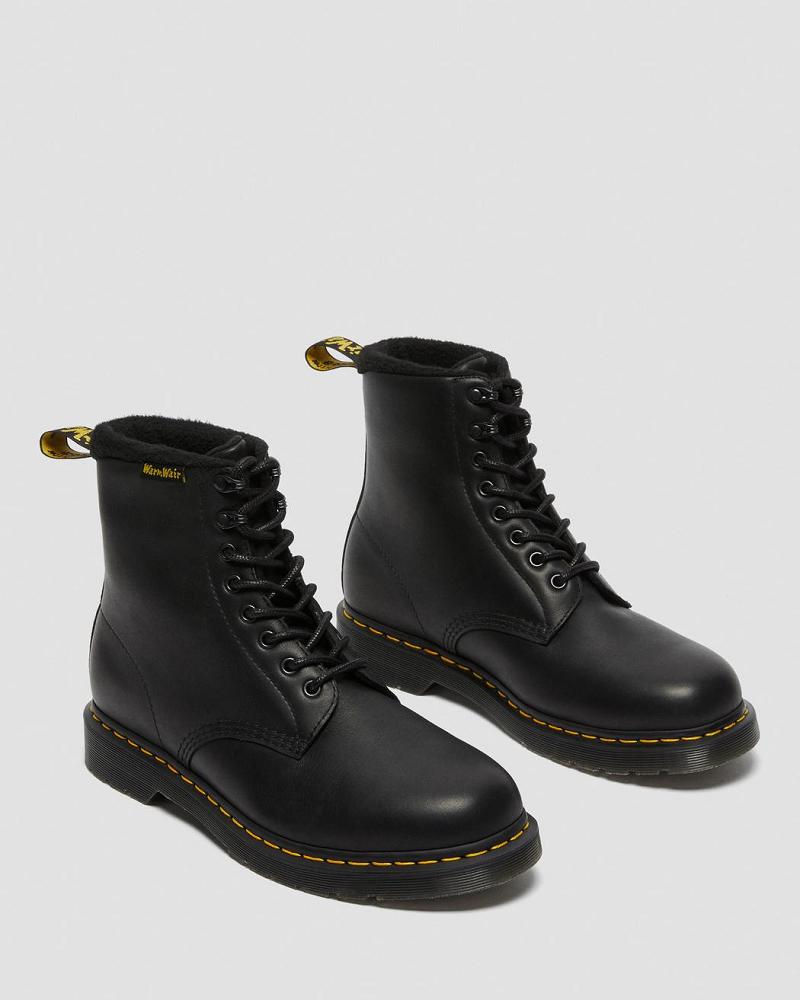 Dr Martens 1460 Pascal Warmwair Læder Snørestøvler Dame Sort | DK 191RVD